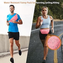 Large Fanny Pack for Women Men - Syican Waist bag with 3-Zipper Pockets, Gifts for Enjoy Sports Traveling Workout Casual Hands-Free crossbody bags Fits MAX 7.9\'\' iPad & 6.6\'\' Phone