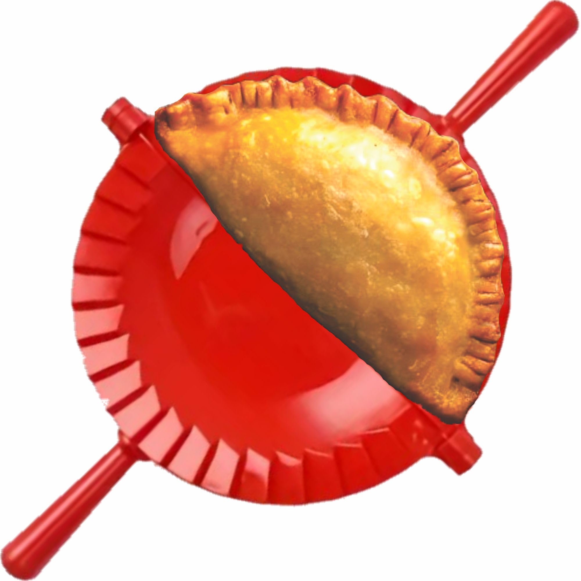 Empanada Maker Press 6 Inch - Professional Empanadas - Mold Ravioli Dumpling Wrap, Tortilla Folder, Wonton Dough Press 2-in-1 Cutter Sealer, Pierogi, Calzone, Hand Pot Pie Maker Wraper