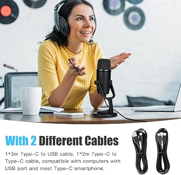 BOYA USB capacitor microphone, By-PM500 USB studio microphone, removable stand for Windows, Mac and PC, Vocal, YouTube streaming, gaming, conference calling, ASMR, Podcast video recording