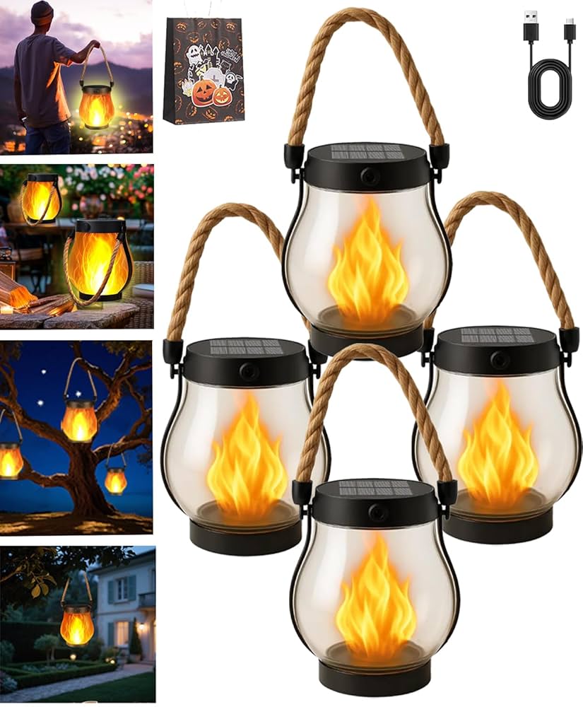 ライト・ランタン 38-KT GOD SAVE THE SOMABITO!! Ver. Amazon.com: 4 Pack Solar Lantern Outdoor Lights, Waterproof