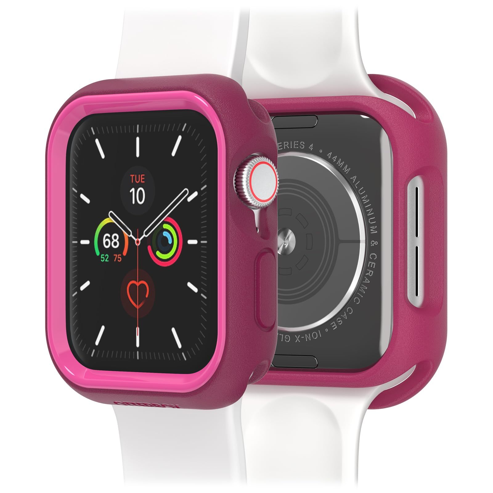 OtterBox etui na zegarek Apple Watch Series SE (3/2nd/1st gen)/6/5/4-44mm, Odporny na wstrząsy i upadki, elegancki futerał ochronny na zegarek Apple, chroni wyświetlacz i krawędzie, Różowe