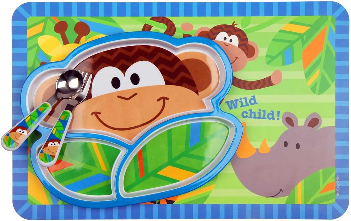 Stephen Joseph Monkey Tableware Set