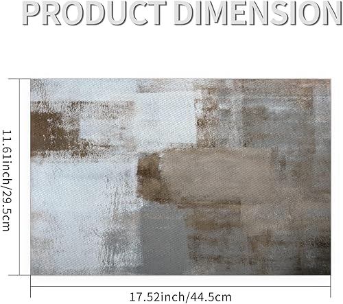 Miniatura 2 de Juego de 4 manteles individuales rectangulares resistentes al calor, diseño de flores negras, rosas, lavables, de plástico, PVC, para mesa de