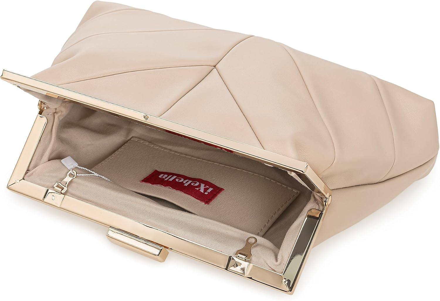 IXEBELLA PU Clutch Purse for Women Dressy Evening Bag Formal Handbag for Wedding, Prom, Cocktail Party
