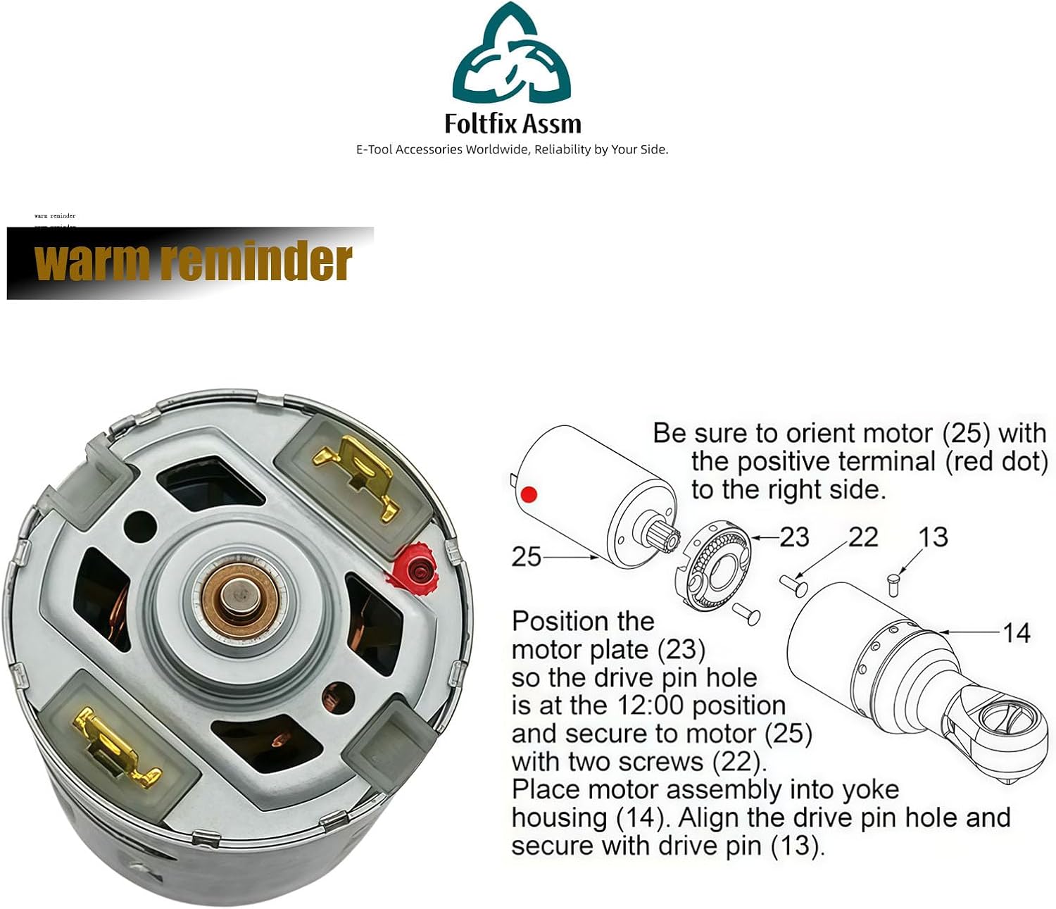 23-30-0650 Replace for Milwaukee 2456-20 2456-21 2456-059 2457-20 | 13 teeth Motor Assembly 2457-21 2457-059 Ratchet Wrench Power Tools