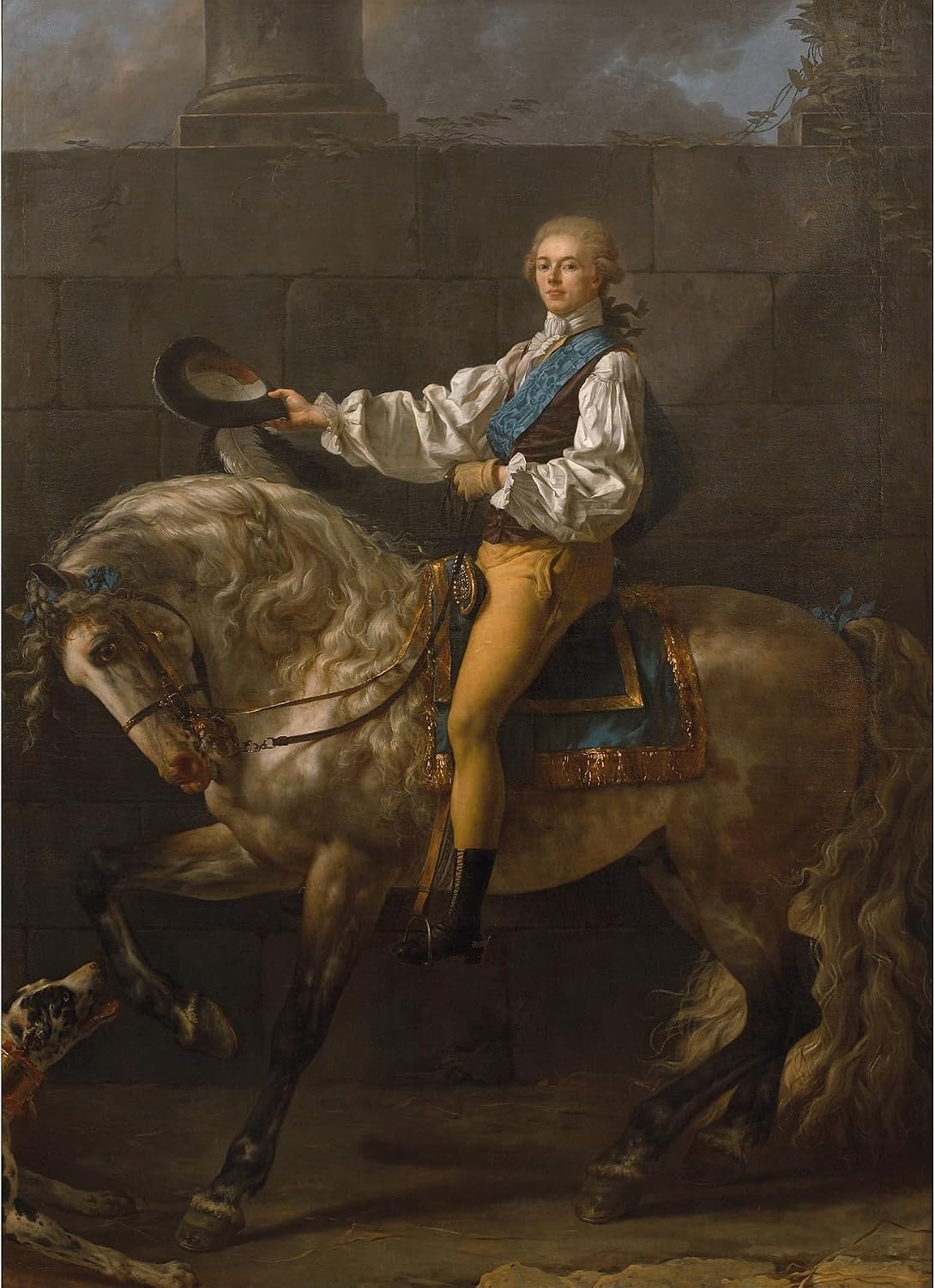 ArtDirect Equestrian portrait of Stanisław Kostka Potocki (1781) Unframed Art Print Giclee Poster by Jacques Louis David - Ready for Framing with Customization Sizes 7x10, 10x14, 14x20, 24x33, 35x48 and 43x60 inches