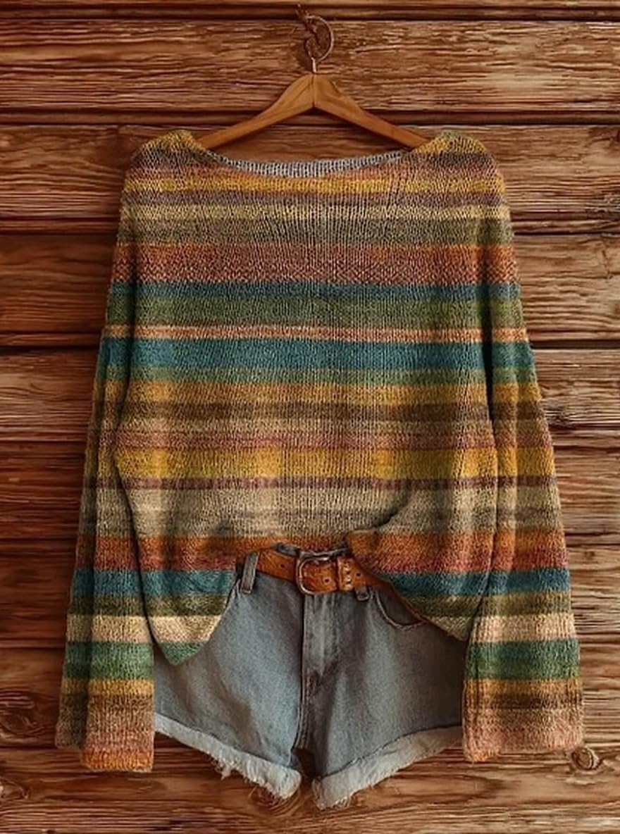 Women's Bohemian Floral Art Print Casual Sweatshirts Crewneck Oversized Pullover Tops Vintage Western Sweatshirt - Image 2