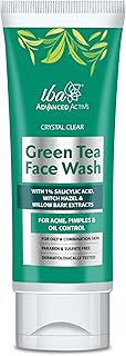 Iba Advanced Activs Crystal Clear Green Tea Face Wash | High Foam | For Oily Combination & Acne Prone Skin | Halal Certified & Vegan - 100 ml