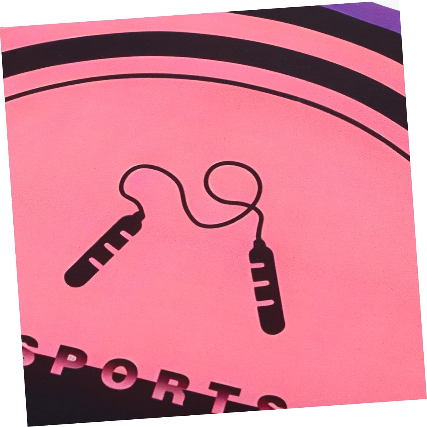 Indoors Skipping Mat Non- Fitness Workout Pad for Jump Rope Yoga and Exercise Round Soundproof Design for Home Gym and Comfortable