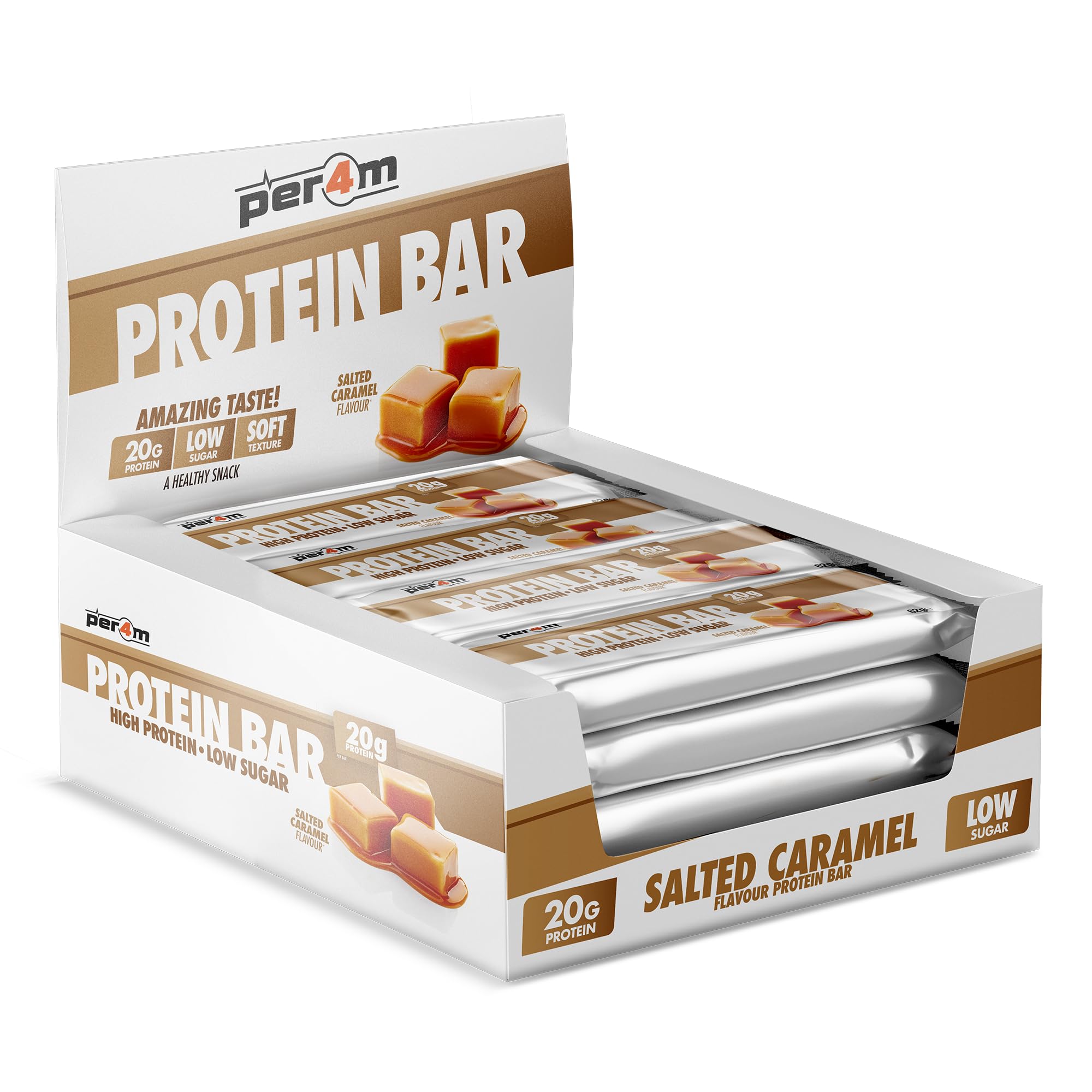 Per4m Protein Bar (12x62g) Salted Caramel
