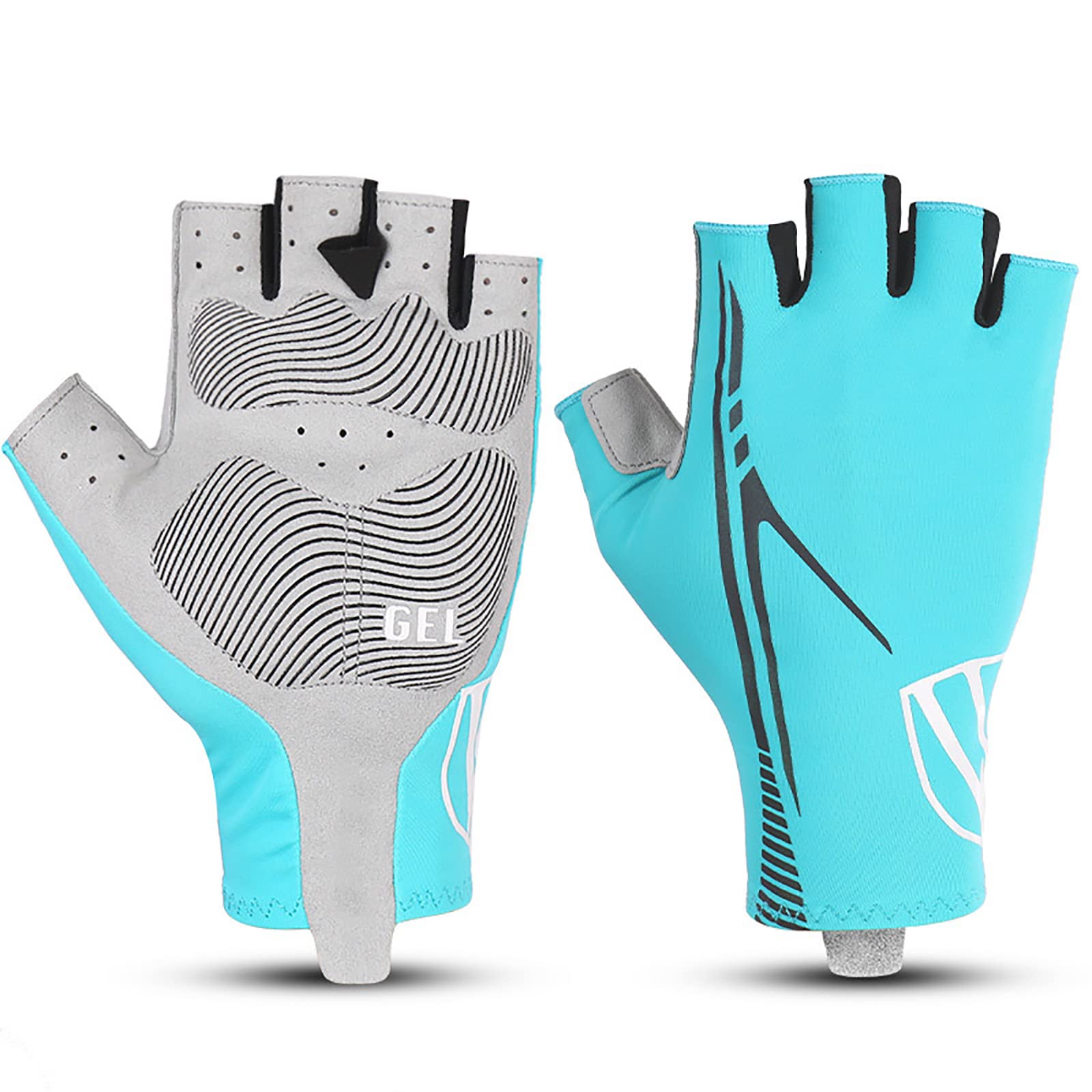 Estivi Guanti Ciclismo Senza Dita Guanti Bicicletta Guanti MTB Silicone per Il Ciclismo Sport all'Aria Aperta Corsa Viaggi Alpinismo Guanti Sportivi Uomo e Donna