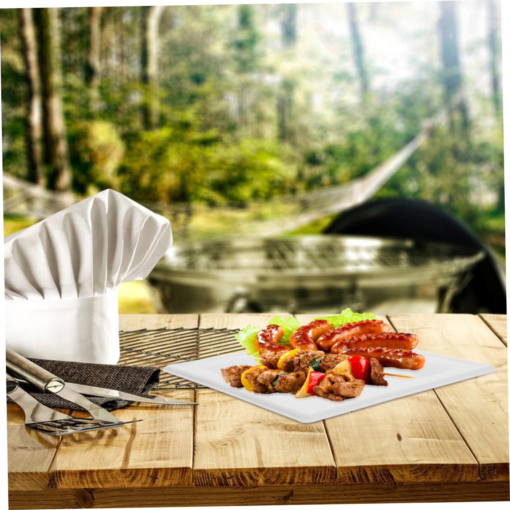 VALICLUD 50piezas Bandeja De Cartón Desechable Para Fiestas Cenas y Reuniones Platos De Papel Para Comida Unidades Color Para Picnic Camping y Celebraciones