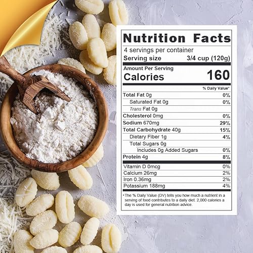 Miniatura 7 de L'Oro Del Sud Paquete de 3, ñoquis de patata sin gluten, cocina en 2-3 minutos, estable en conservación, producto de Italia, sin OMG, sin trigo, sin