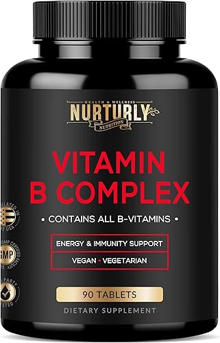 Miniatura 8 de Complejo de vitamina B con vitamina C, contiene todas las vitaminas B esenciales, B1, B2, B3, B5, B6, B7, B9, B12 y biotina, vitaminas del complejo
