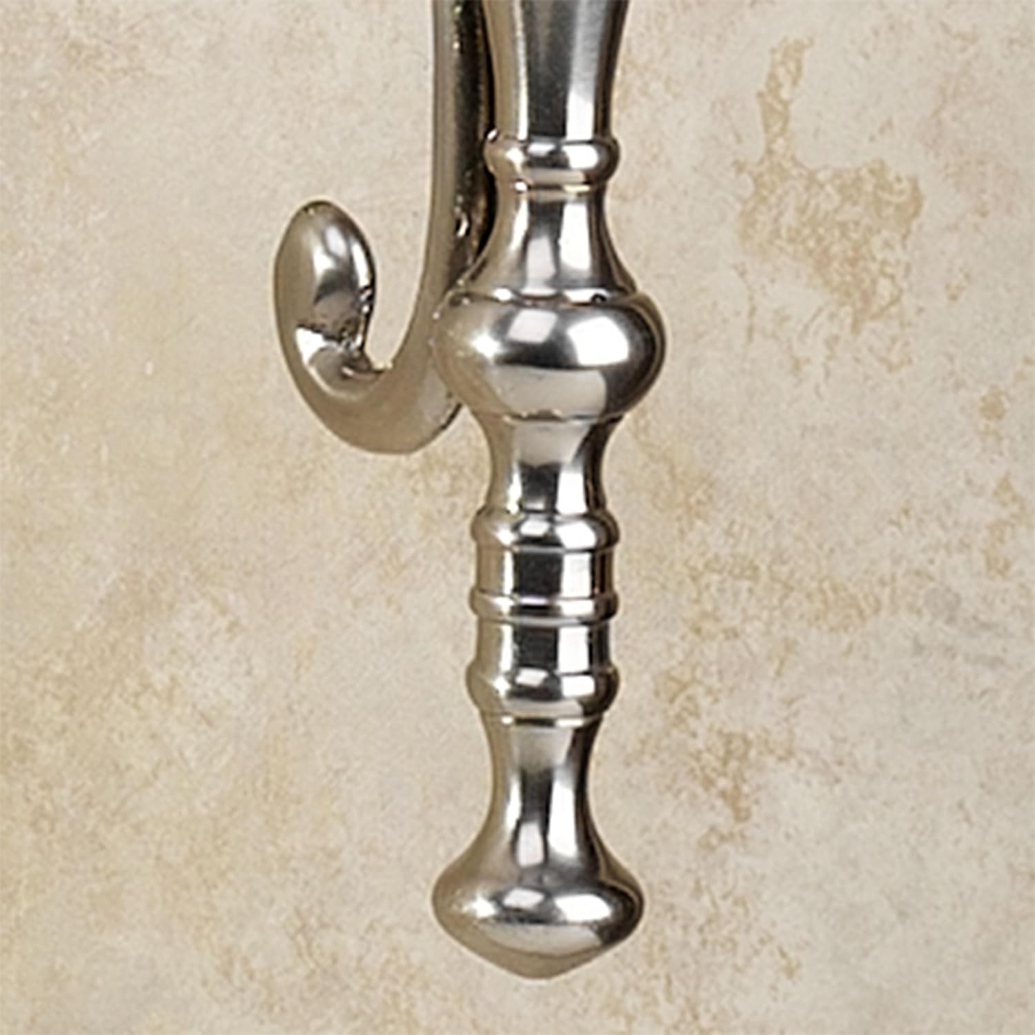 Manor Wall Sconce Pair - Satin Nickel - Made of Solid Brass - Hurricane Style Glass - Elegant Candle Holder for Bedroom, Living Room, Kitchen