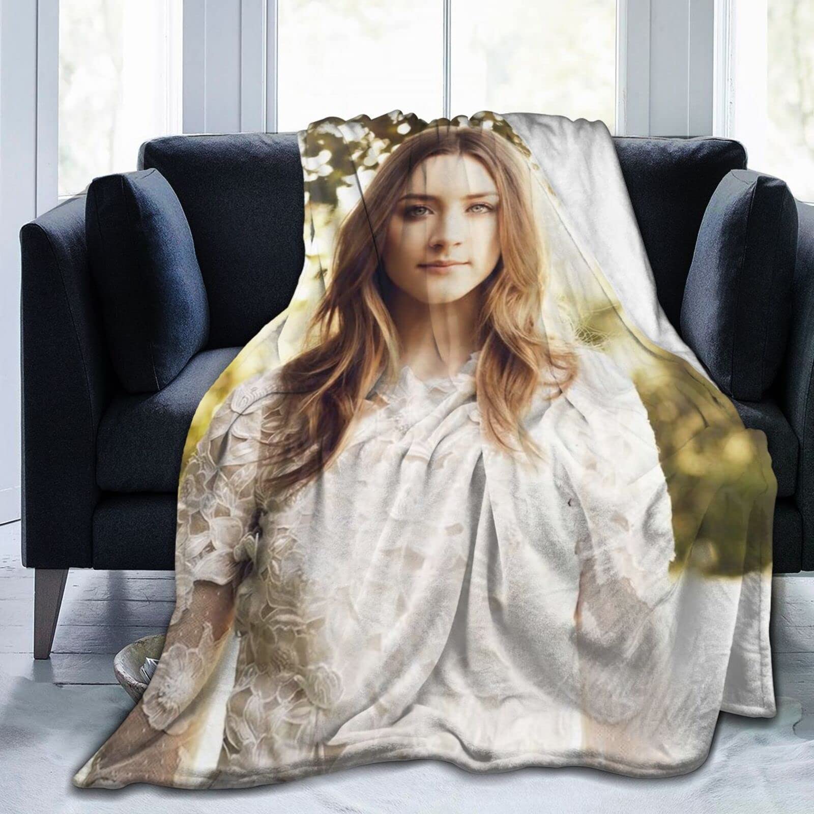YINGD Saoirse Ronan Blanket Lamb Blanket D Print Plush Blanket Bedding Decor Blanket for Living Room Bedroom Dorm Decor