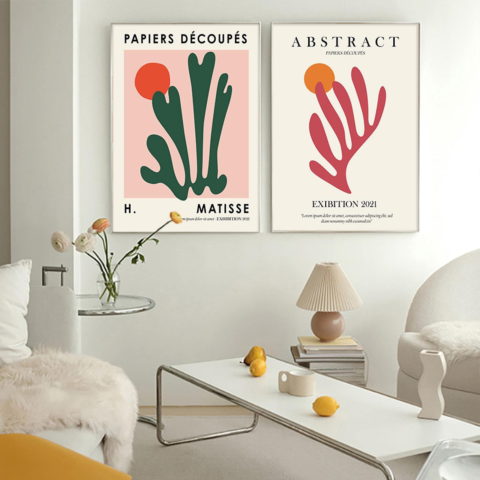 Affiches modernes toile peinture abstraite Matisse salon 50x70 - 8