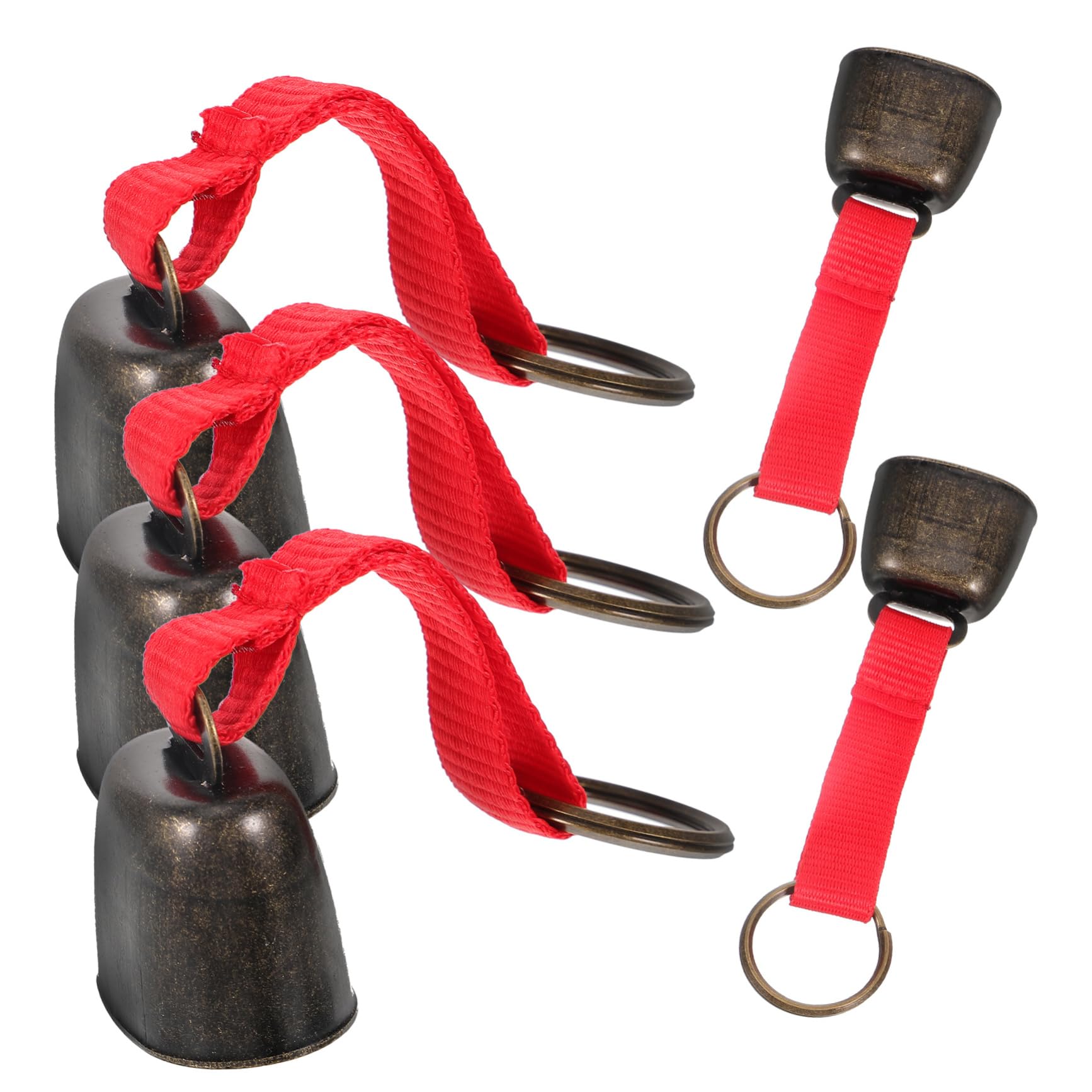 balacoo 4sets Vintage Bear Bell Hiking Bells for Outdoor Metal Large for Camping Bear Warning 5pcs*4