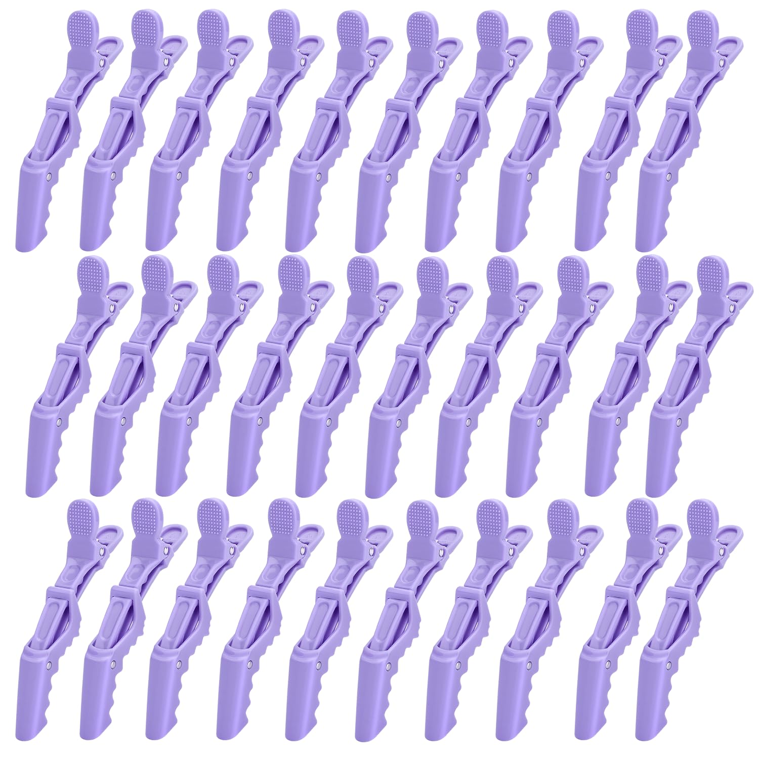 30 Pcs Alligator Hair Clip for Styling Sectioning - Salon Hair Clip for Thick Hair, Plastic Hair Styling Clip with Wide Teeth & Double-Hinged Design (