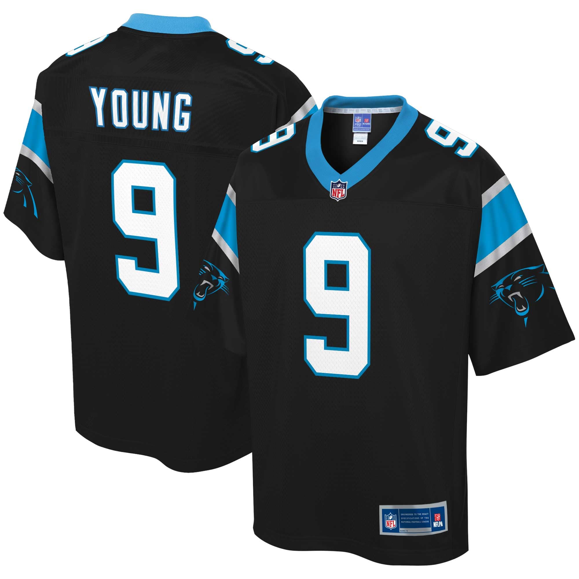 NFL PRO LINE Bryce Young Black Carolina Panthers Replica Jersey