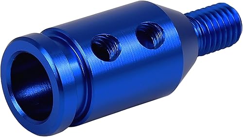 Miniatura 6 de X AUTOHAUX M10 X 1.5 Coche Universal Blue Gear Knob Adaptador para palanca de cambios no roscada