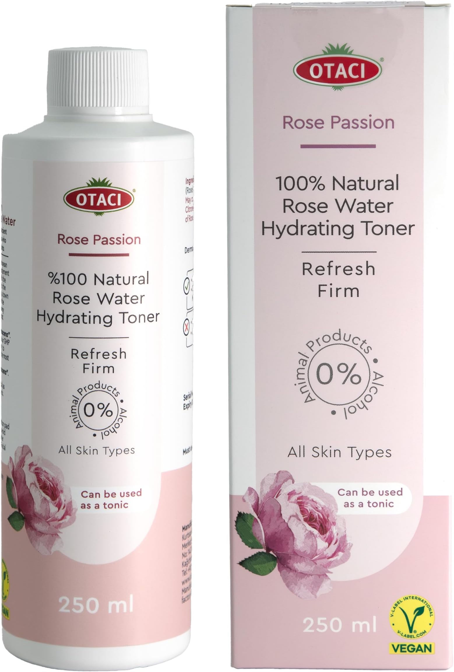 OTACI Rose Passion 100% Natural Rose Water Hydrating Toner