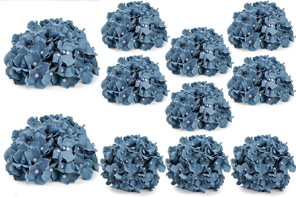 Hydrangea Flower Balls for Centerpieces - 8 PCS Artificial Floral Arrangement with Base