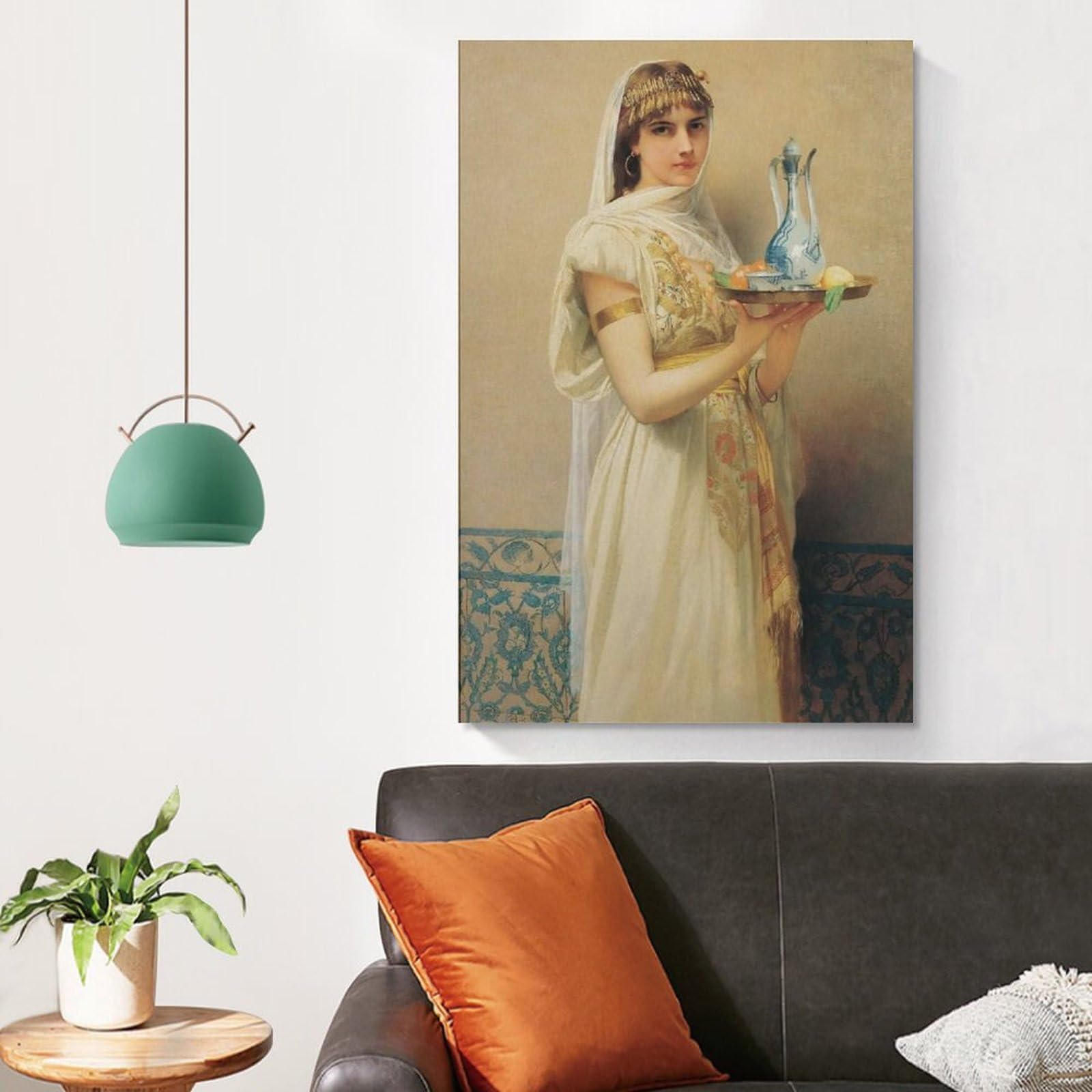 ビジュー装飾　絵画 Amazon.co.jp: ジュール・ジョゼフ・ルフェーブル画家の作品（冲浪）刷