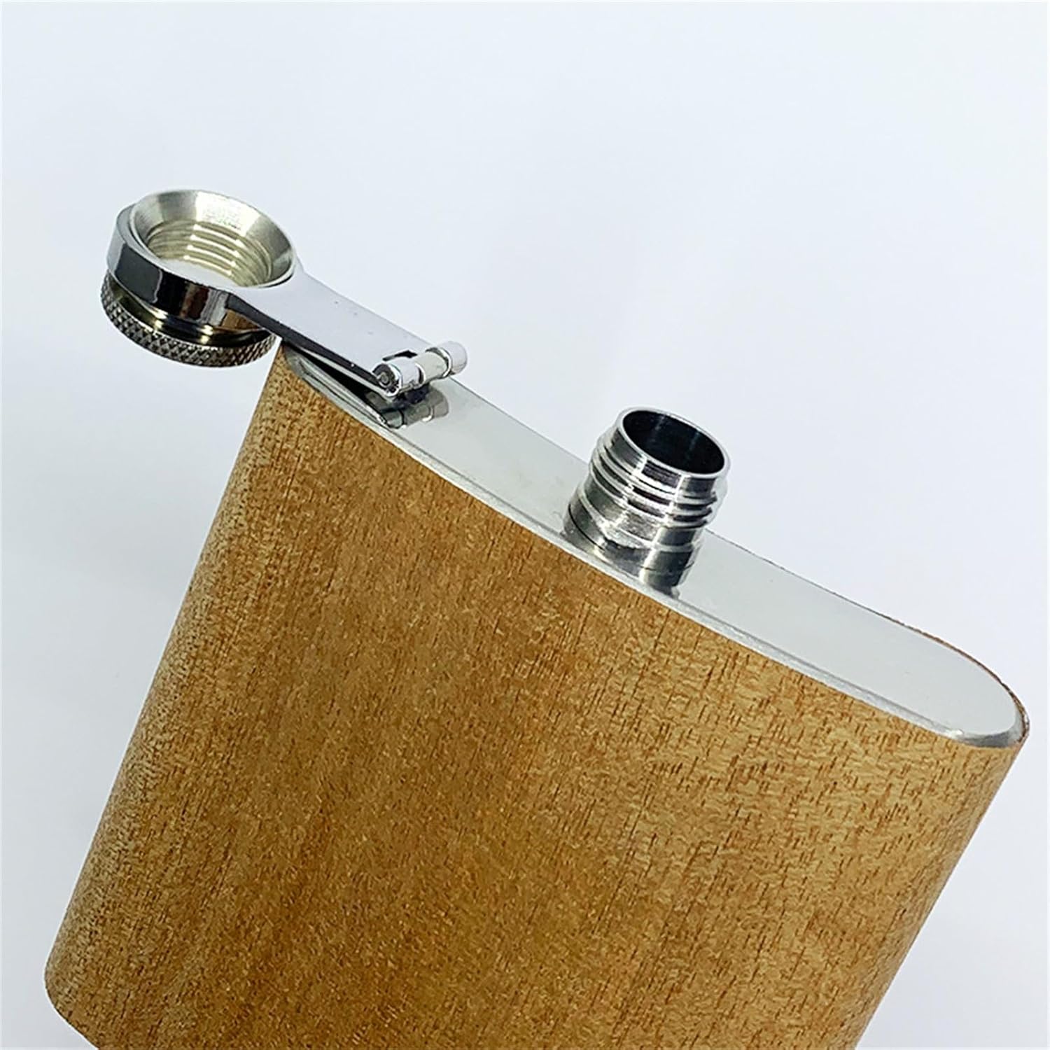 スキットル ボトル 6オンス スクエアワインボトル ステンレススチール ヒップフラスコ アウトドア 持ち運び 旅行用 アルコール用