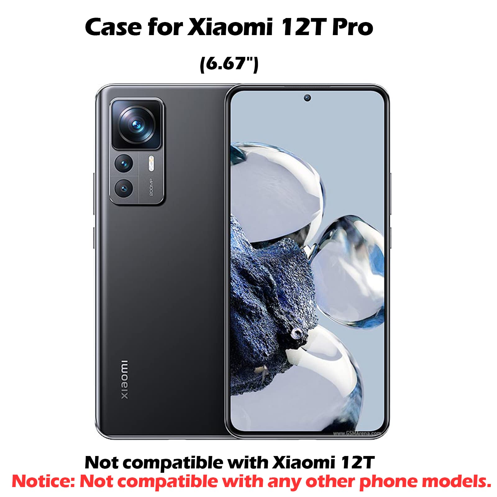 Handyhülle Mit Ringhalter Für Xiaomi 12T Pro – Magnetisch, Drehbar, TPU-Silikon, Weiß