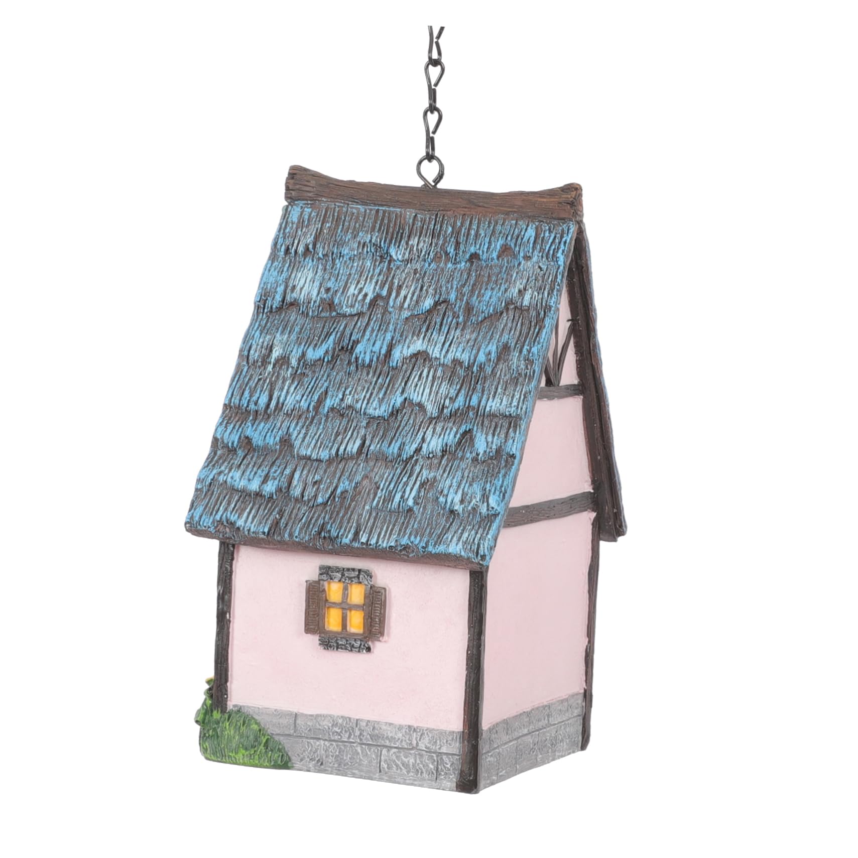 Nichoir Suspendu pour Oiseaux en Résine, Décoratif, Extérieur