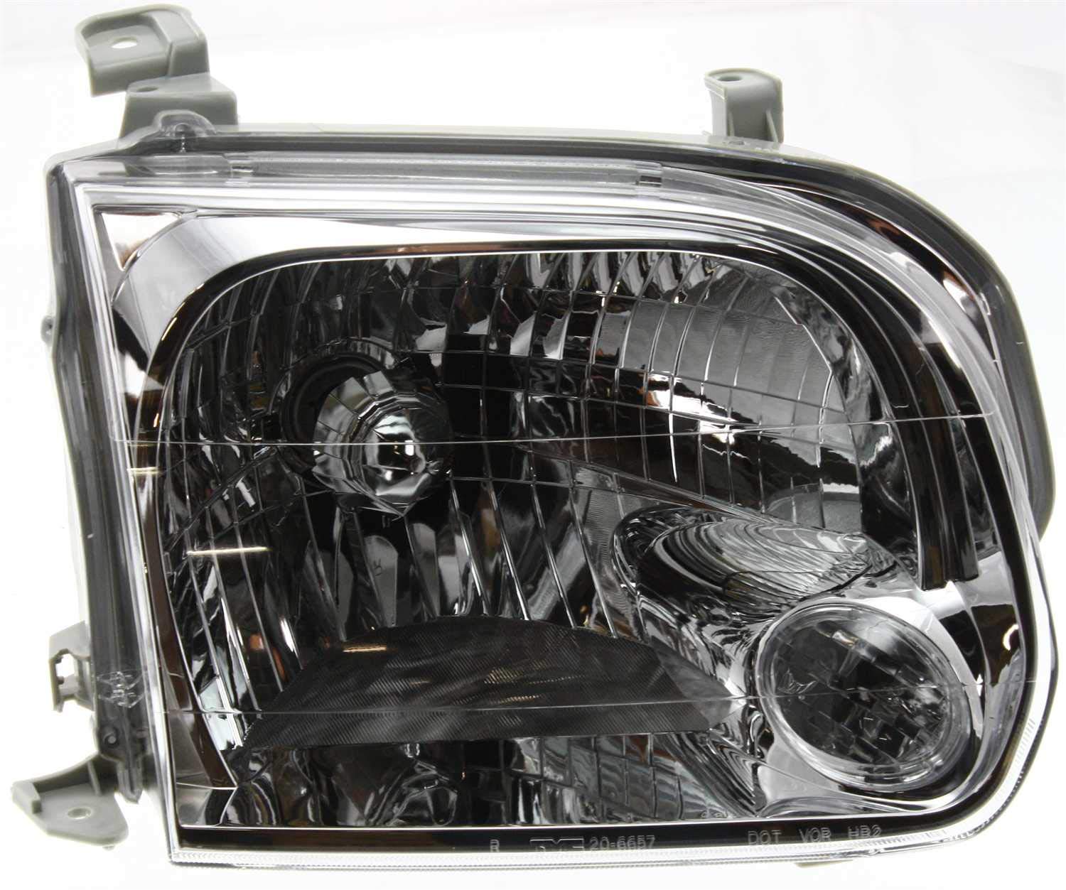 Evan Fischer Driver and Passenger Side Headlight for Toyota Tundra Limited SR5 2005-2006 Halogen With bulb(s) Crew Cab (Double Cab) Replaces# 811500C031 811100C031