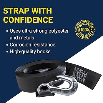 Amazon | Tie-Down ウインチストラップ 2”X20F 6m長 | ボート