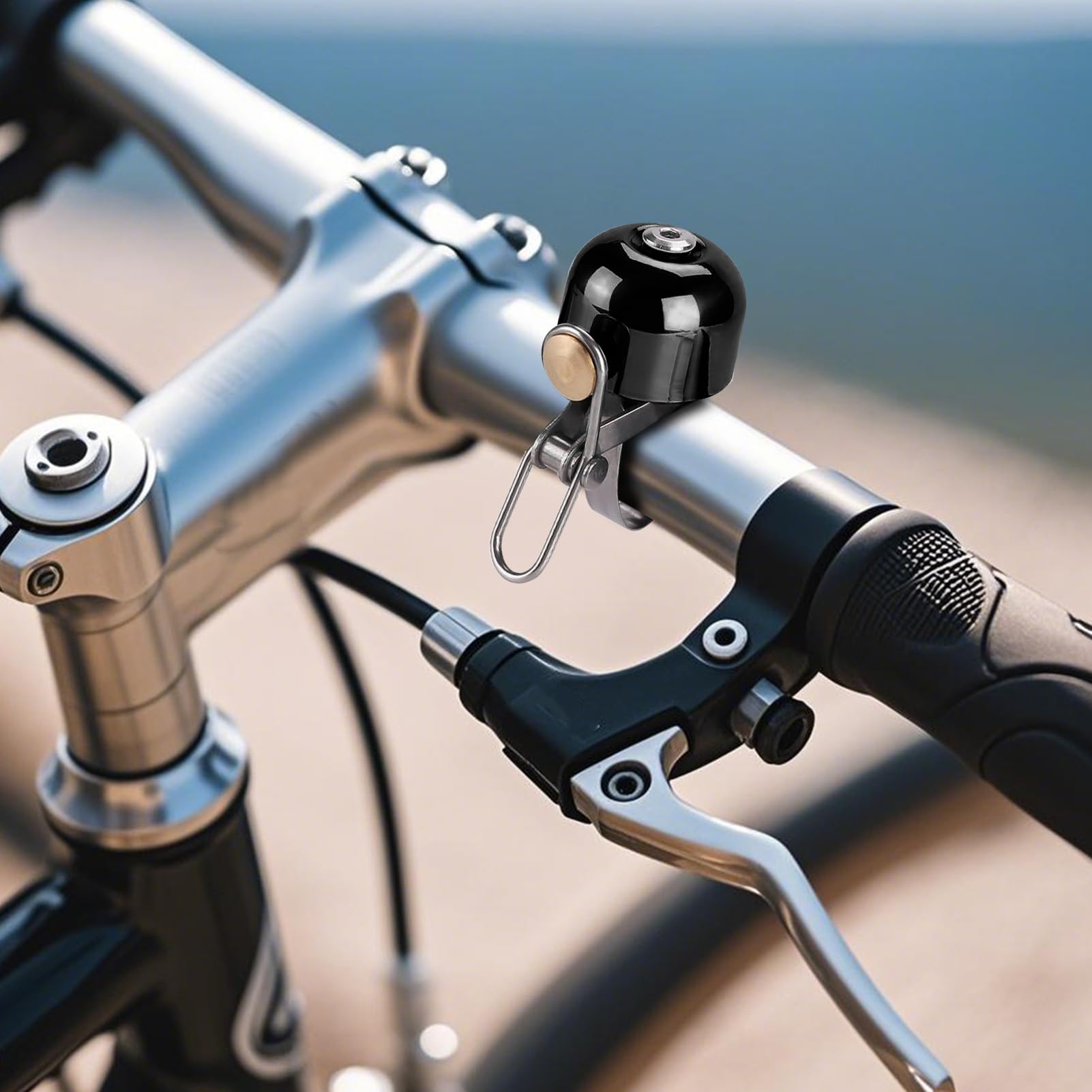 Campanelli da bicicletta per adulti,Campanello elettrico con suono potente | Montaggio manubrio in alluminio per ciclismo all'aperto strada elettrica donna uomo sicurezza