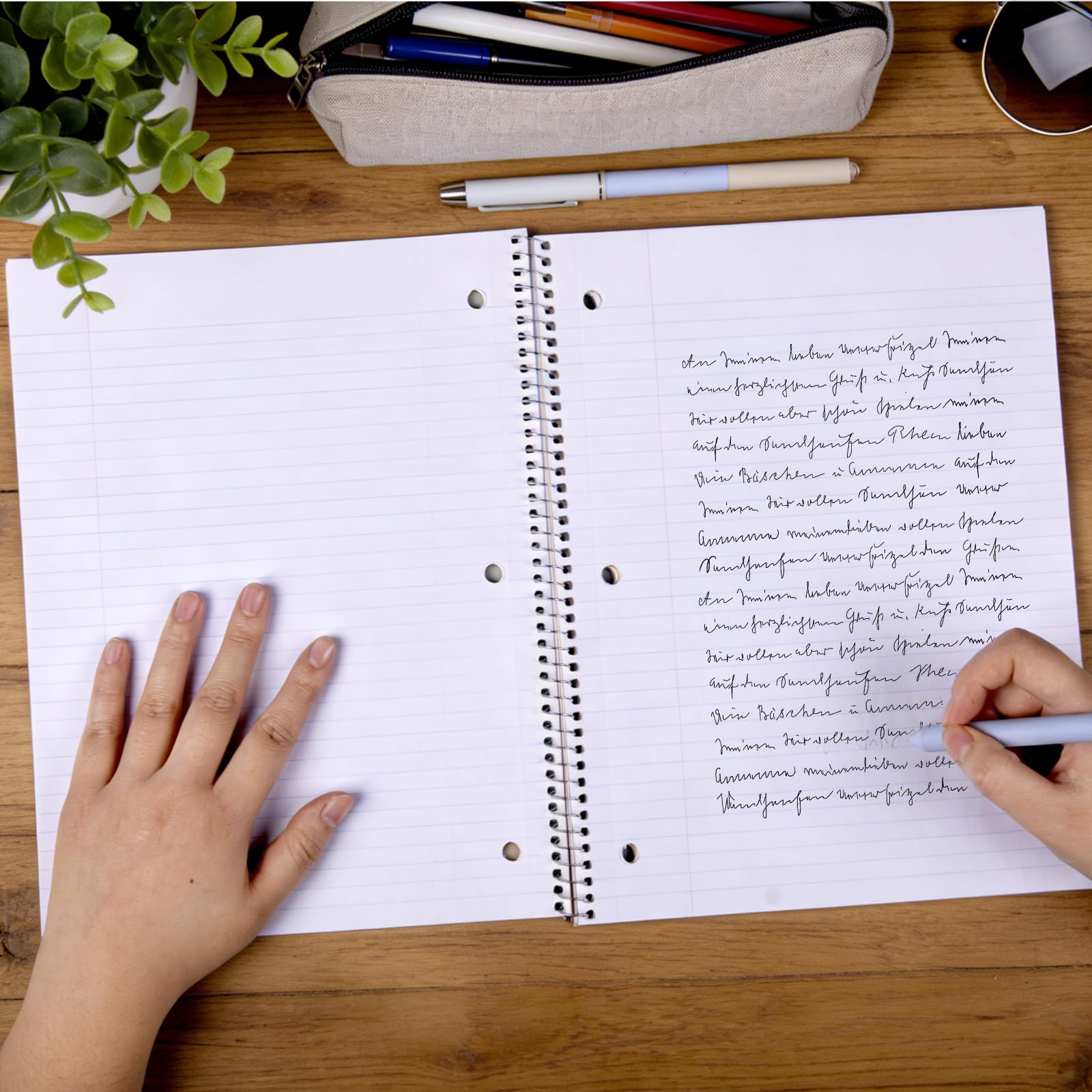 Kaisa Cahiers de notes à spirales, 70 feuilles, 10,5"x8" de largeur/lignées, livres de notes en papier, fournitures scolaires pour étudiants et personnel 1pack 1.5$/pc 1sub College