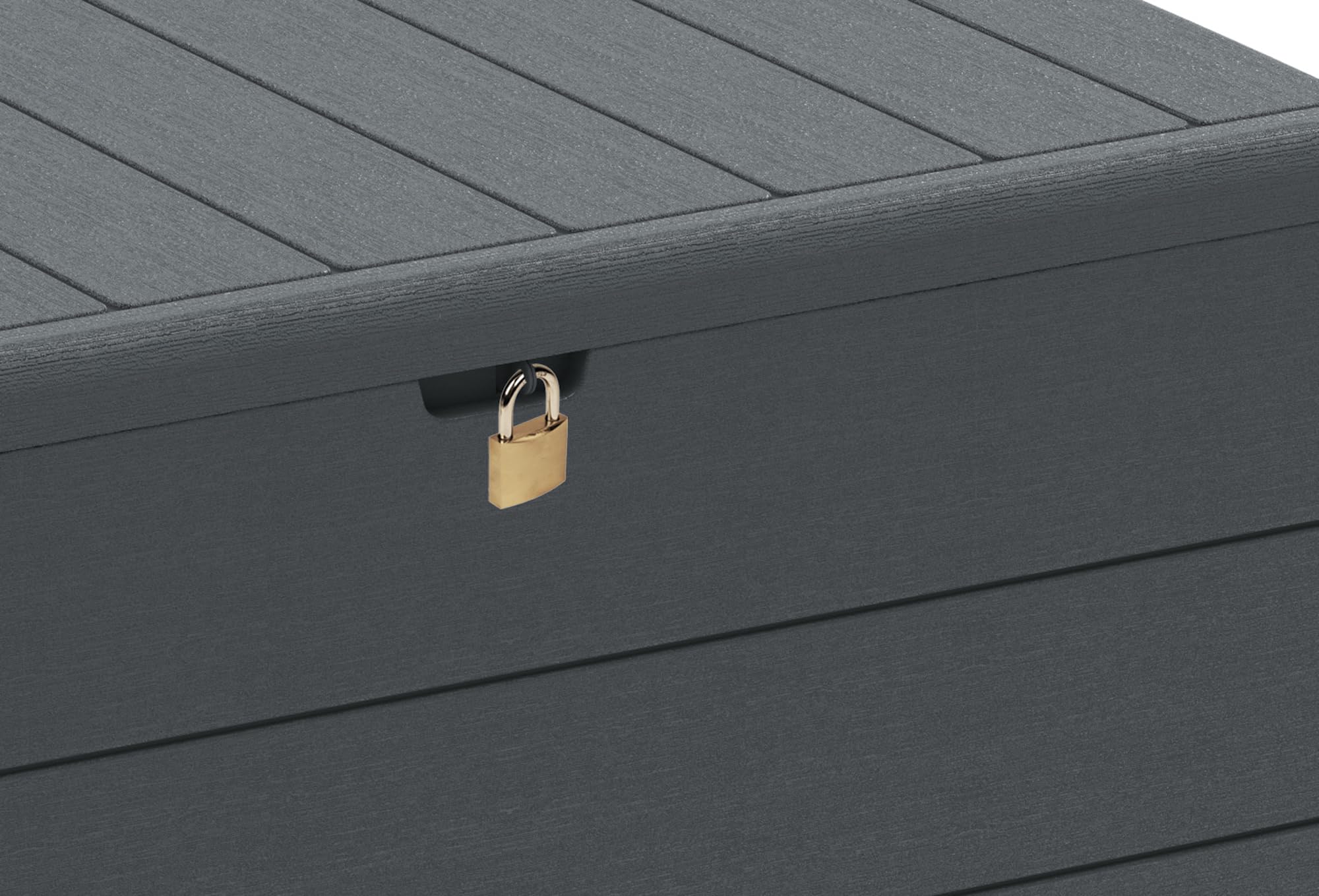 Baule in PVC Duramax 129,5 x 70 x 62,5 cm, colore Grigio, 416 litri