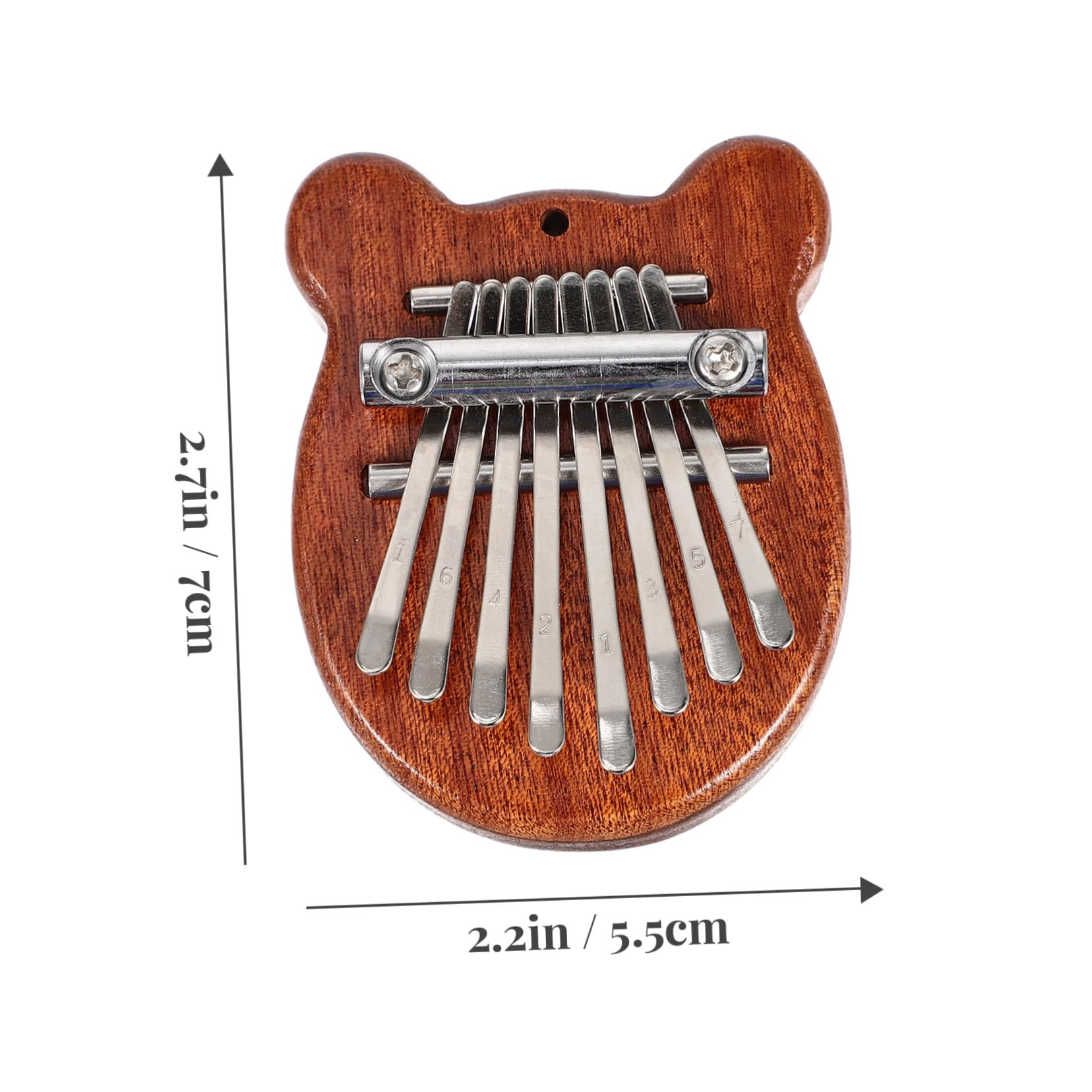 Alasum 8kawałki Mini Kalimba Nutów Dla Instrument Muzyczny z Kartonowym Motywem Idealny Dla Początkujących i Jako Dekoracja Do Domu