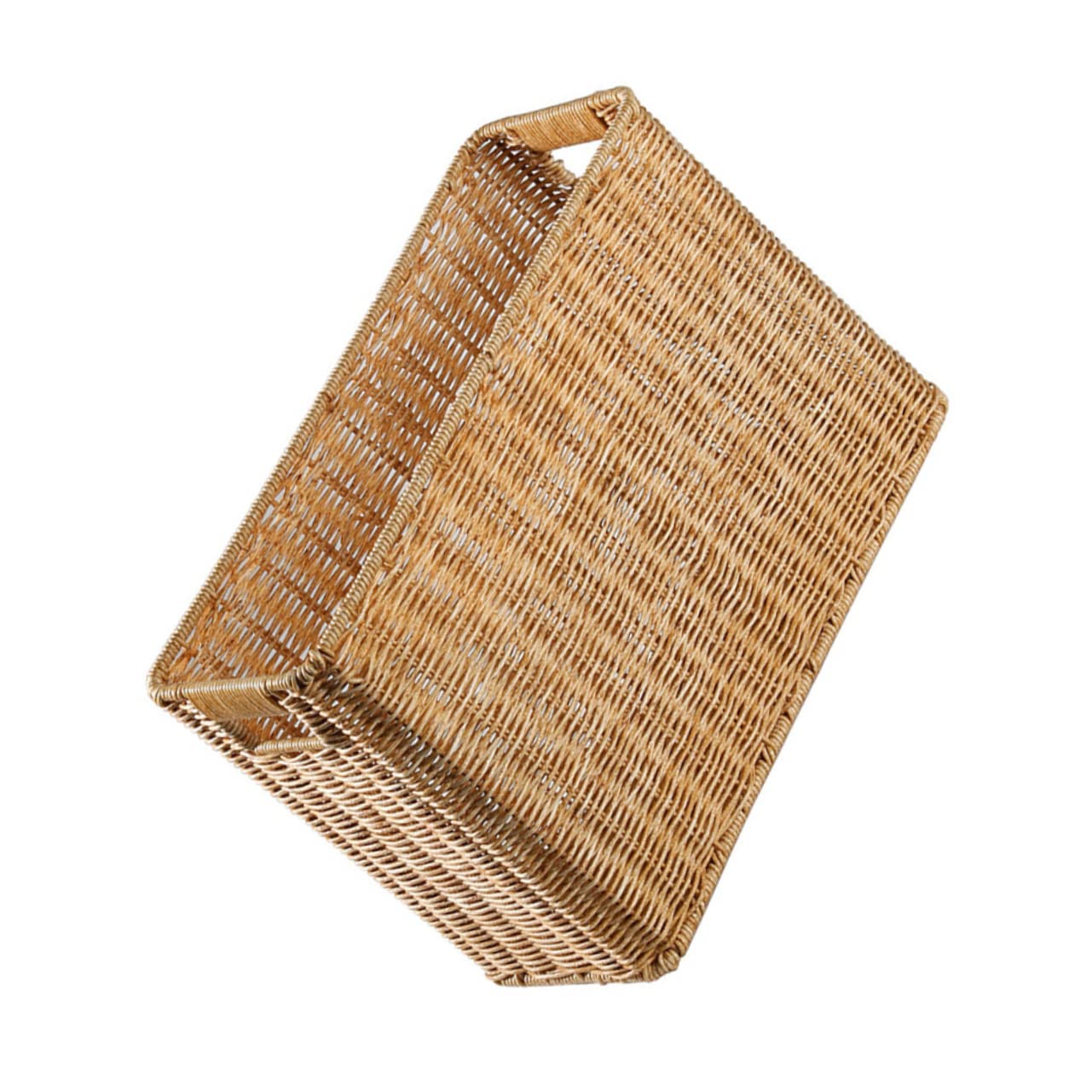 Cabilock Magazine Newspaper Basket Household Supplies Organizer Bank Large Toy Basket Large Plastic Storage Bin Boy Toy Plastic Storage Basket Handled Woven Basket Make up Chopsticks Child