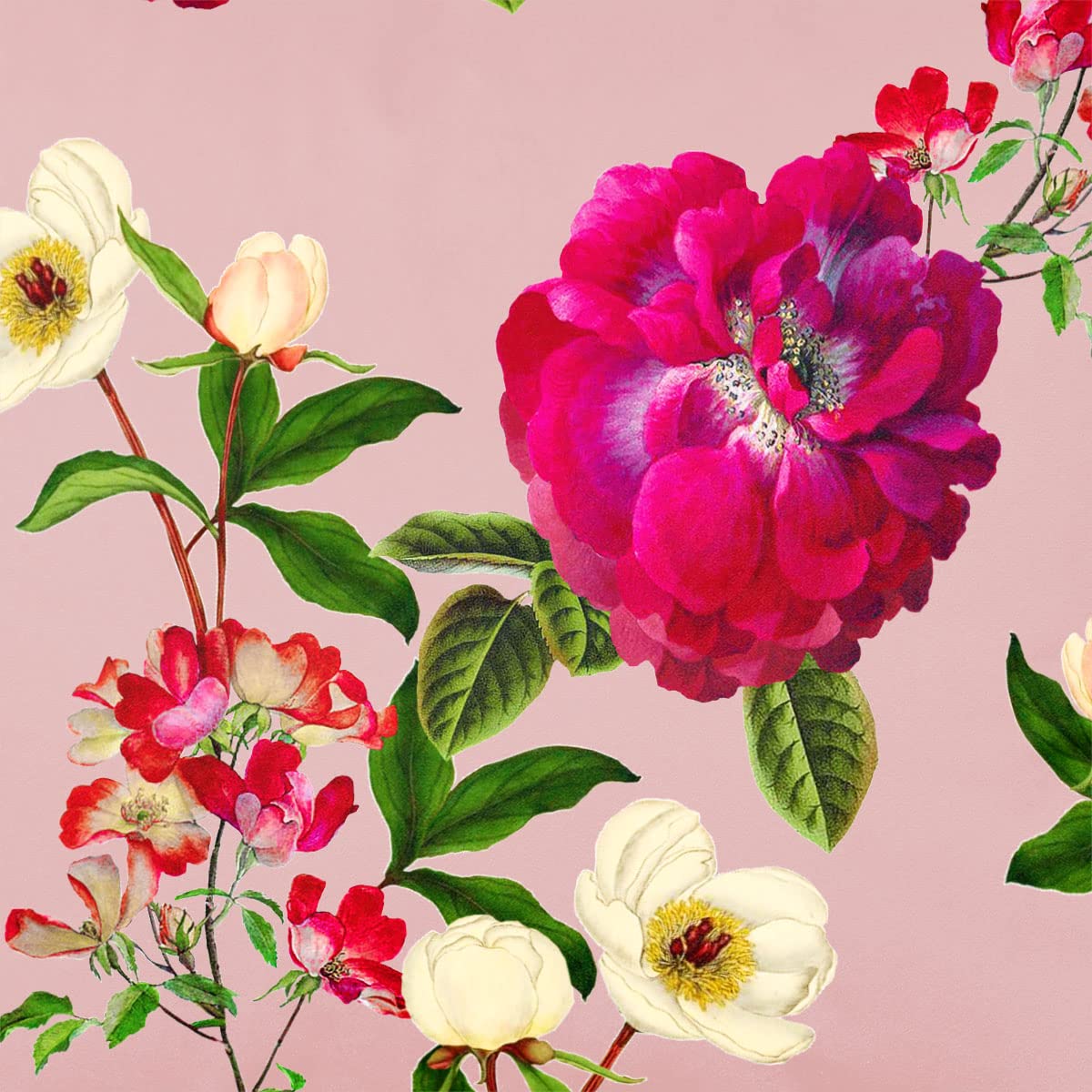 Izabela Peters Rosewater Luxury Upholstery Curtain Fabric - Eco-Friendly Velvet - Designer Blind, Craft, Sewing Fabric By The Metre - Floral Glade - Sample