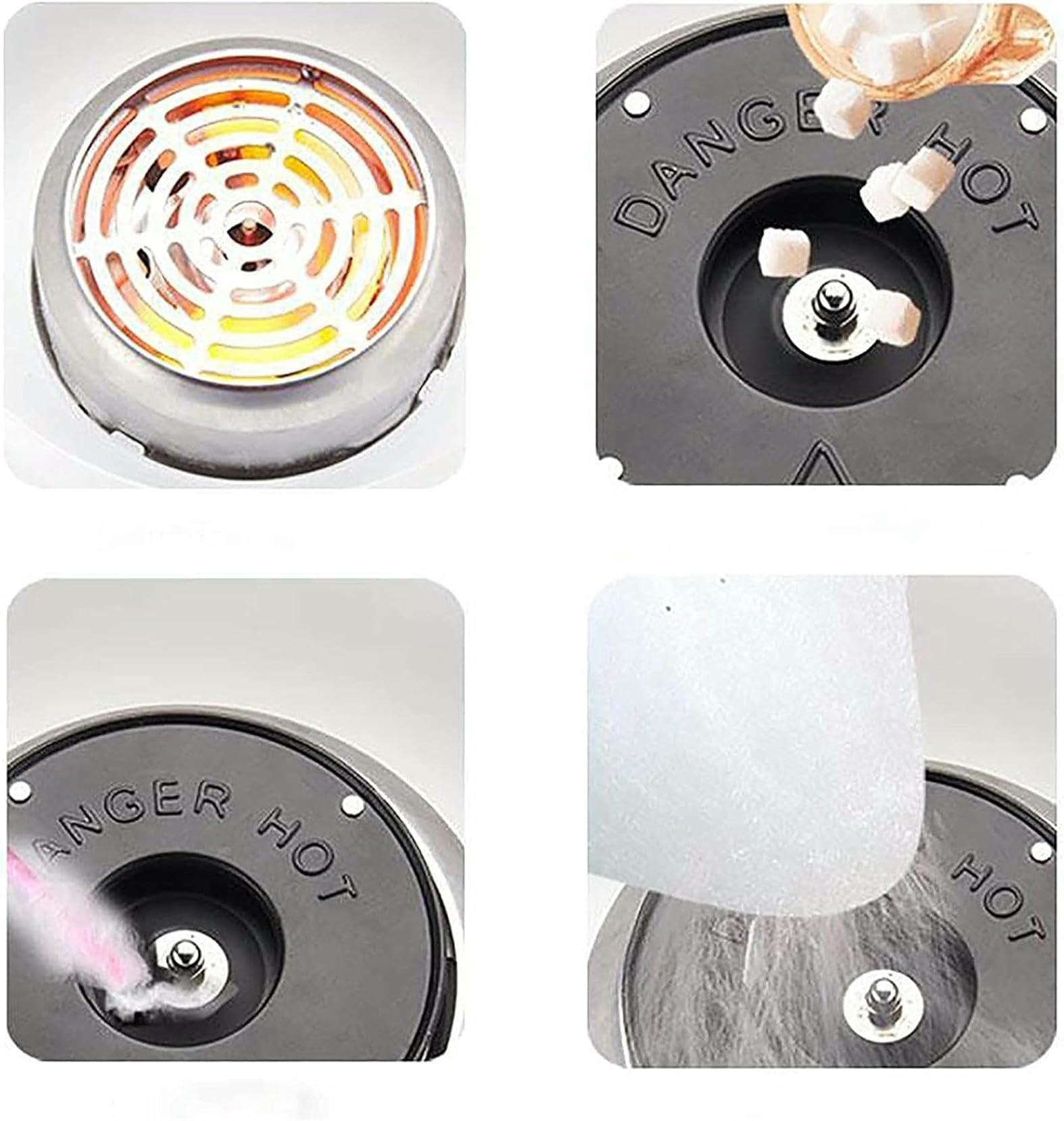 Máquina de algodón de azúcar for niños Fabricante Profesional de algodón de azúcar con encimera Dura y sin azúcar Fabricante de algodón de azúcar for Fiesta Familiar de cumpleaños