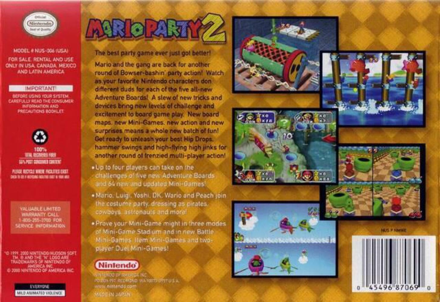 Amazon.com: Mario Party 2 - Nintendo 64 : Unknown: Video Games