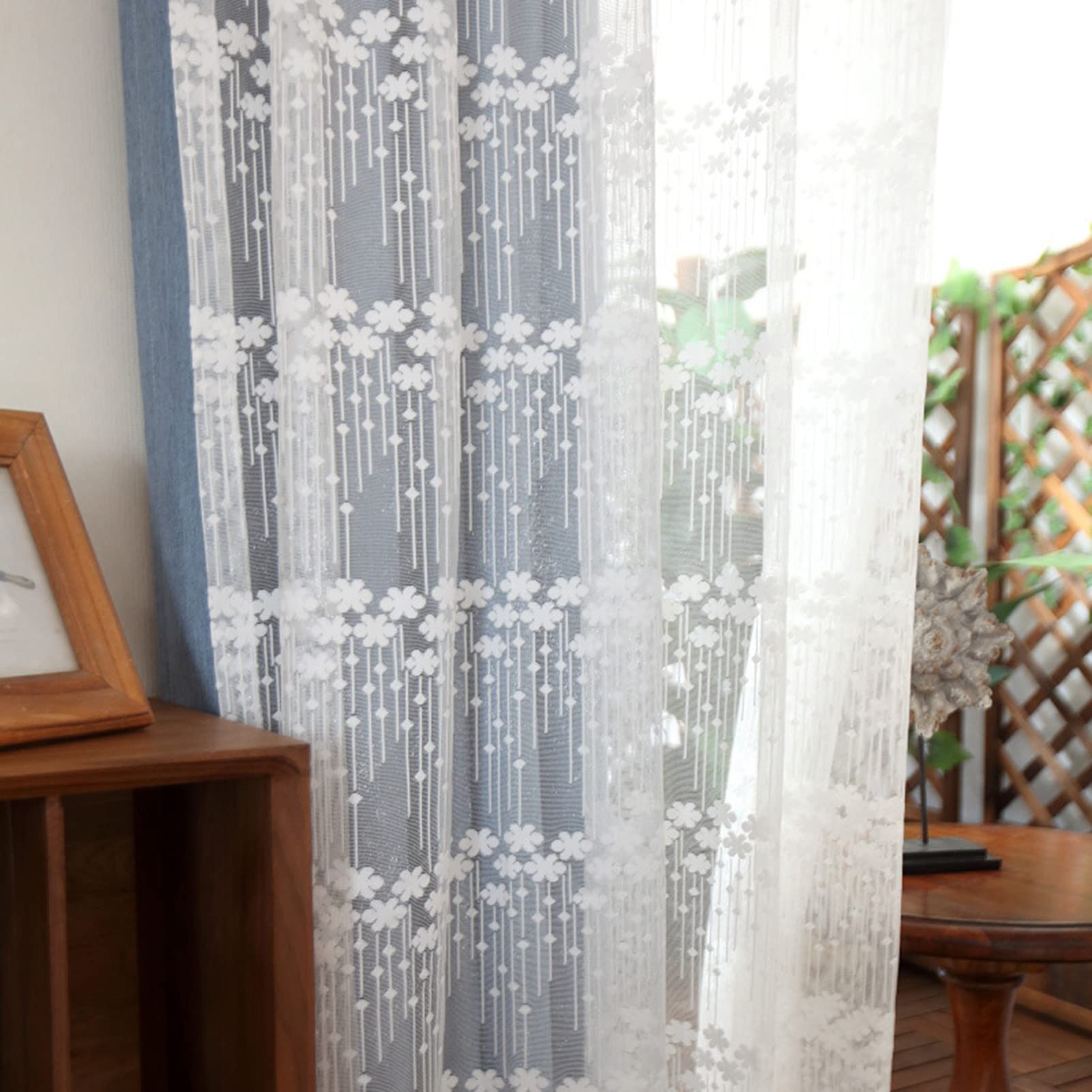 Nowoczesne białe przezroczyste zasłony, 145 x 245 cm, plisowane, lniane, eleganckie firanki z woalu, do salonu, pokoju dziecięcego i kuchni, zestaw 2 paneli