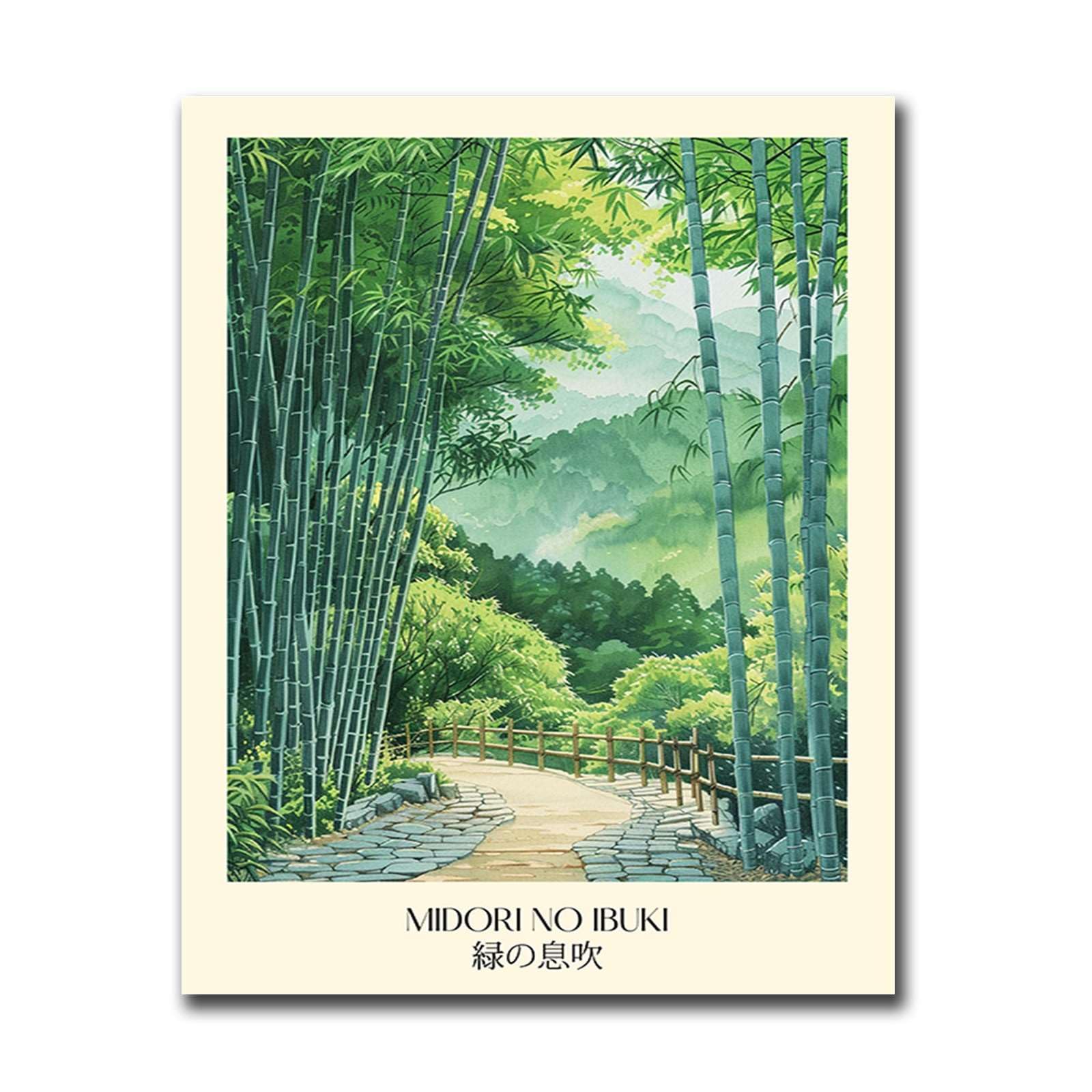 Amazon.com: SENLYCH Printed Canvas Painting Wall Art Bamboo Forest