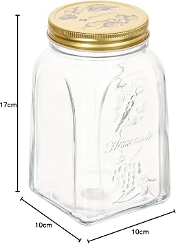 PAŞABAHÇE Homemade Metal Lid Jar, 1000cc