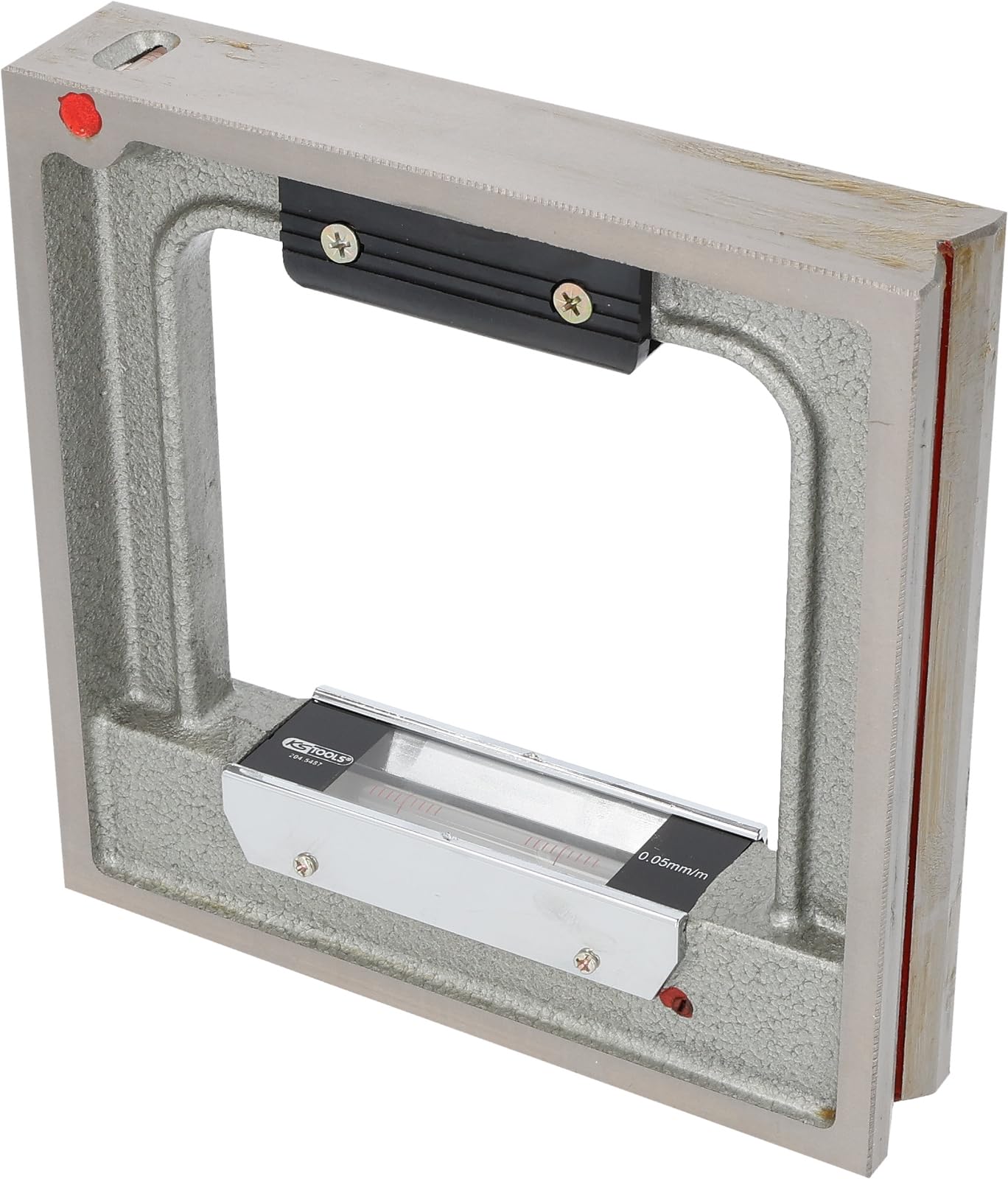 KS Tools 204.5487 Nivel de burbuja, con bastidor, 200 mm