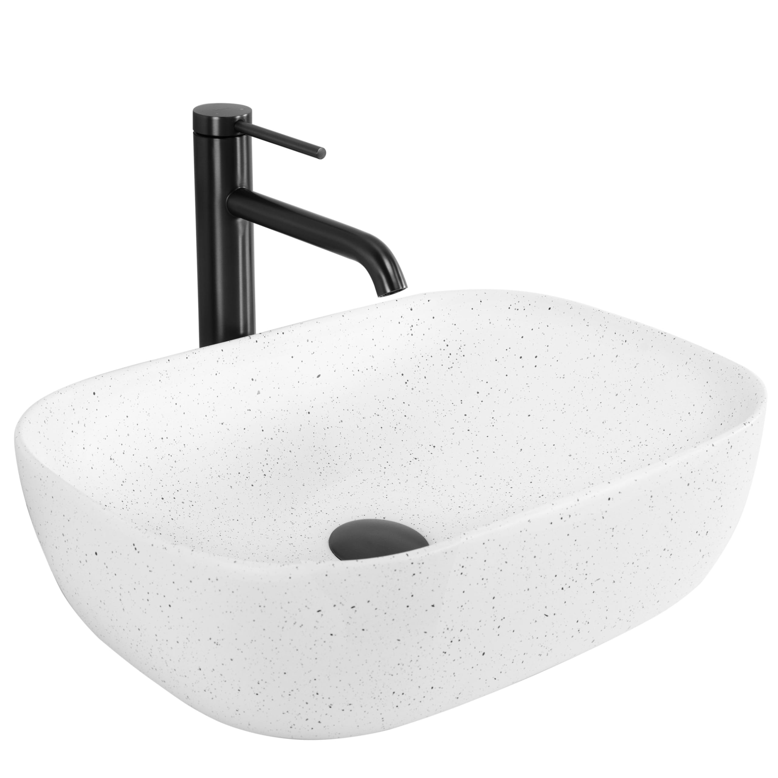 Lavabo Sobre Encimera Rea Belinda Warm Beige 46,5X33X13,5Cm