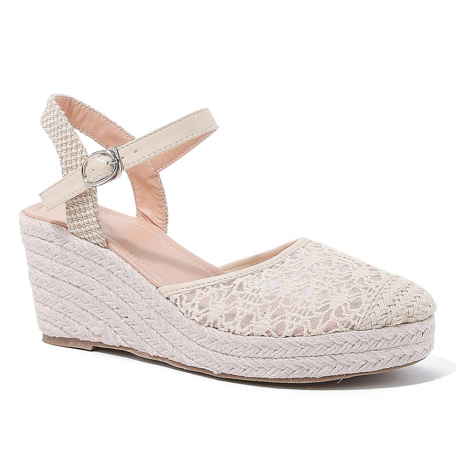 Generico Sandales Femme éTé Confortables LéGèRes AntidéRapantes Semelle Souple Respirantes Chaussures Femme éTé Mode Mules OrthopéDiques Pieds Larges Ville Vacances