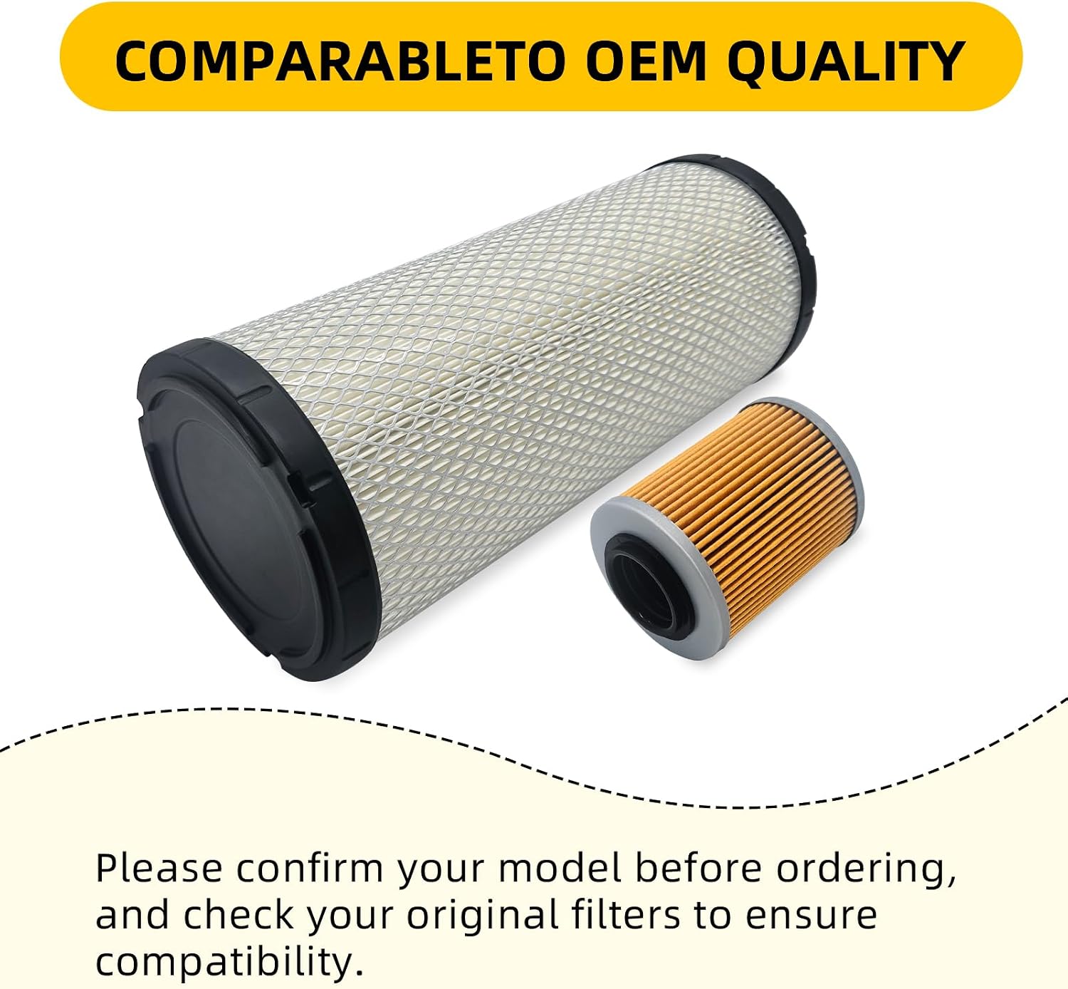 715900422 Air Filter & 420956123 420956120 Oil Filter Compatible with Can-Am Maverick X3 (Turbo, R, RR, DS, RS, XMR, XDS, XRS, DPS, MAX) 2017-2023