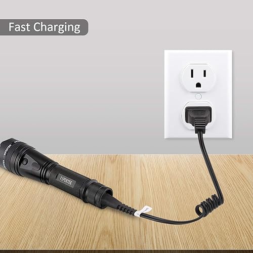 Miniatura 4 de Cable cargador para pistola aturdidora compatible con VTS-T03, VTS-195 Police 305, Police 928-58, Avenger, Guard Dog Security, Jolt, Stun Master y