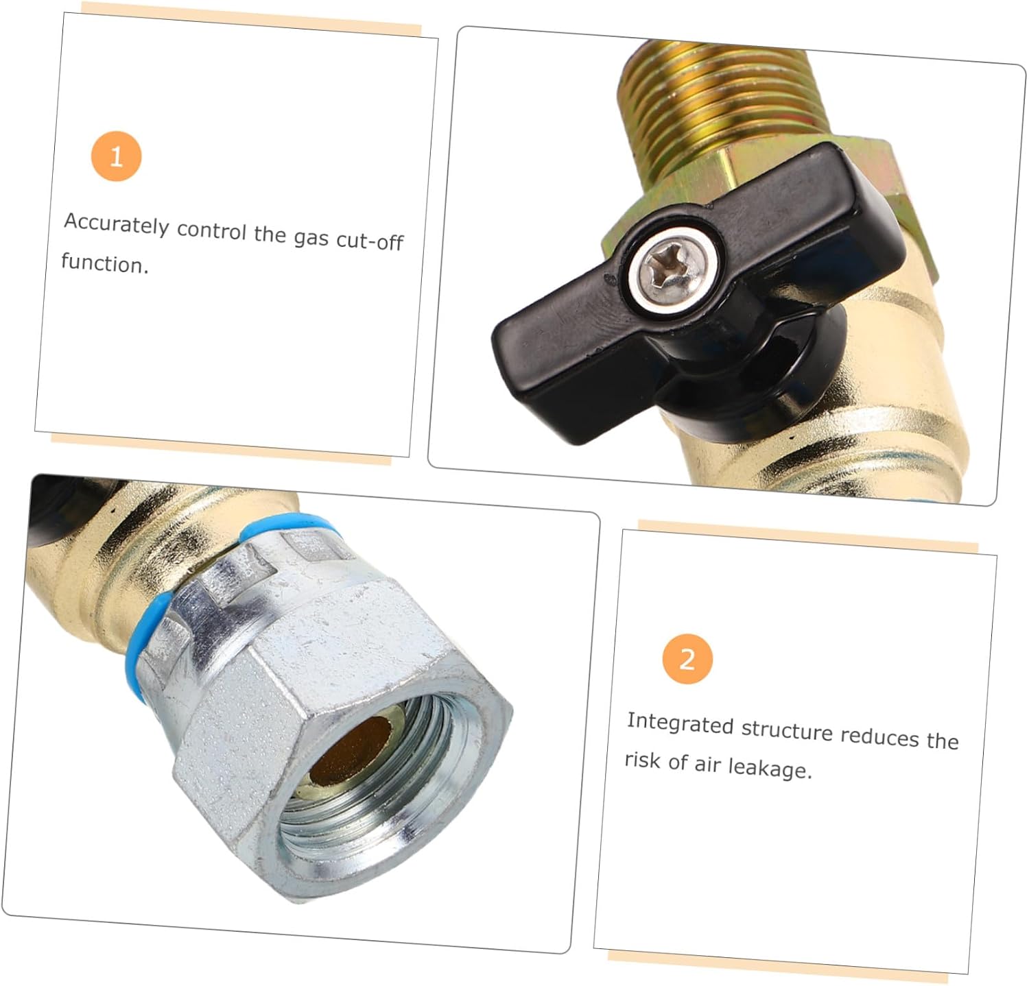 Universal Front Wheel Brake Air Shutoff Valve 18mm Thread Corrosion-resistant Alloy Metal Automotive Brake Repair Component for Commercial Vehicles
